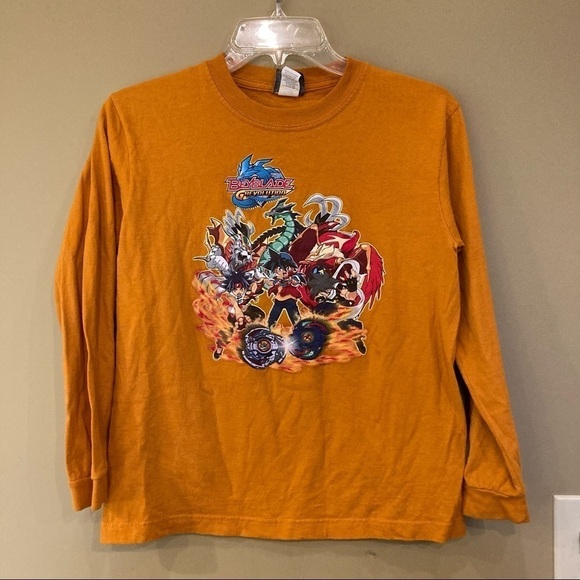VINTAGE Y2K BEYBLADE G-REVOLUTION LONGSLEEVE SHIRT ANIME - Picture 1 of 4